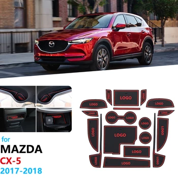 Anti-Alunecare de Cauciuc Poarta Slot Cupa Mat Pentru Mazda CX-5 2017 2018 2019 MK2 KF CX5 CX 5 Coaster Cupa pad Accesorii Autocolante Auto