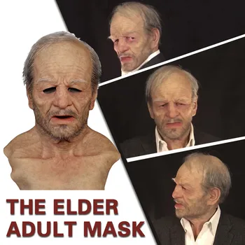 Altul Mi-The Elder Vacanță Halloween Măști Amuzante Supersoft Vechi Om Adult Masca Super Moale Bunicul Adult Masca De Silicon Headg