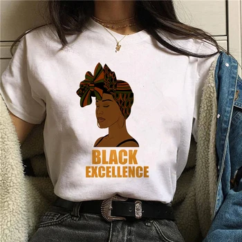 Sunt Un Puternic Melanina Regina tricou Femei Haine Negru African Fata de Luna Istoriei Femeie T-shirt Melanina Tee Shirt,Picătură Navă