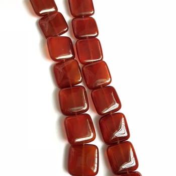 Naturale de O Calitate Roșu Margele Carneol Roșu Agat e 16mm 20mm Patrati Șirag de mărgele Gem Margele Vrac Pentru a Face Bijuterii,1strand 15.5