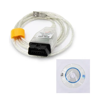 MINI VCI J2534 V15.00.028 FT232RL / FT232RQ Chip Pentru TOYOTA Diagnosticare OBDII Cablu și Conector Mini-VCI Interfață