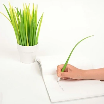 12buc/set Pix Grassblade Design Pix Silicon Iarba Frunze Pen 0.38 mm exotice birou de Proiectare școală accesorii