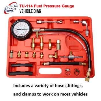 Regulatorul de Presiune a carburantului TU-114 aparat Indicator Presiune Combustibil Instrument de Diagnosticare Auto Pentru Pompa de Injecție a Combustibilului Tester Auto, Instrumentul de Reparare