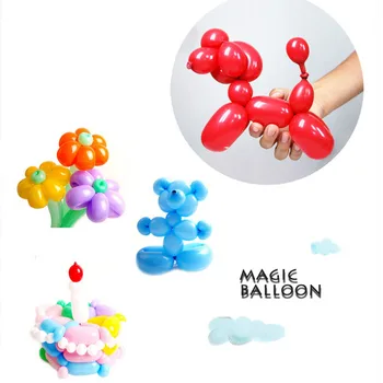 De înaltă calitate, 100buc/mult de 260 de Magie, Baloane Latex Timp Modelare Clovn baloane petrecere de Ziua de decor Asortate culori Jucării 1.8 g