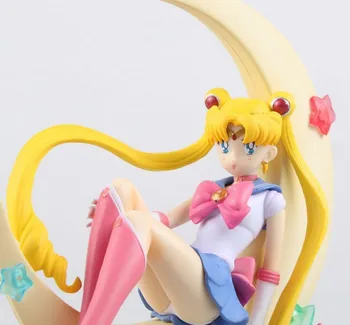 Japonia Anime Sailor Moon Figura Tsukino Usagi PVC figurina de Colectie Model de Papusa 15 CM Figura Anime Brinquedos
