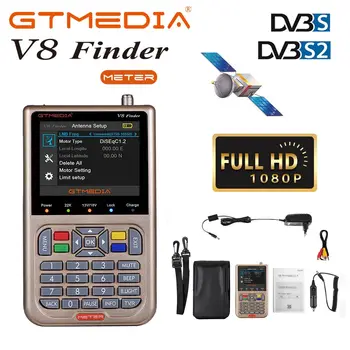 GTMEDIA/Freesat V8 Finder HD 1080P, DVB-S2 3.5 Ecran Digital de Satelit de Înaltă Definiție Sat Finder Satelit Metru Finder
