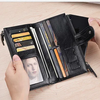 2021 nou stil portofel lung din piele PU portofel impermeabil de moda pentru bărbați de portofel portofel multifunctional