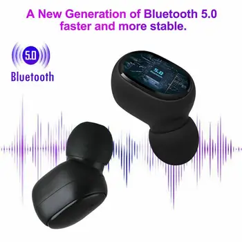 Păstrăm e6 Tws Bluetooth 5.0 Căști fără Fir LED de Zgomot Airdots Sport Cască Stereo pentru Căști de Prevenire Heades Pentru Re T2B7