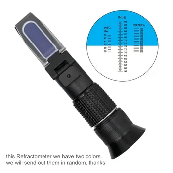 Handheld brix Miere Refractometru brix 58~92% LED lumina Refracție Instrumente de măsurare cu cutie de vânzare cu amănuntul de 20% off