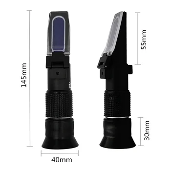 Handheld brix Miere Refractometru brix 58~92% LED lumina Refracție Instrumente de măsurare cu cutie de vânzare cu amănuntul de 20% off