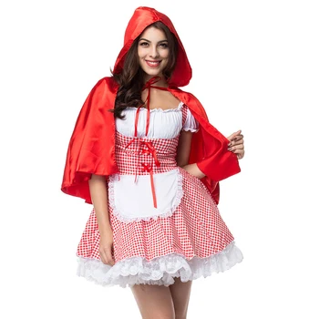 2018 Basme Costum de scufita Rosie costume de halloween pentru femei Rochie Fancy S-6XL