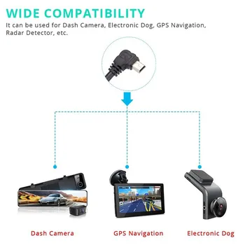 3.5 m Car Dash Cam Sârmă Mini USB Încărcător Linie DVR Hardwire Kit de Cablu 12/30V La 5V 3A Video Recorder Auto Dashcam