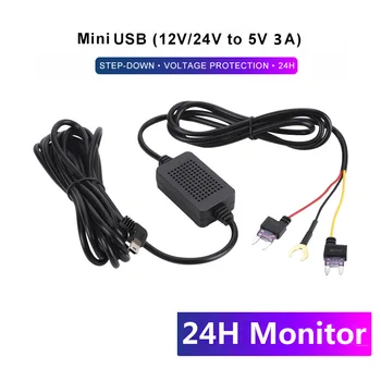 3.5 m Car Dash Cam Sârmă Mini USB Încărcător Linie DVR Hardwire Kit de Cablu 12/30V La 5V 3A Video Recorder Auto Dashcam