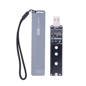 M2 SSD Caz NVME Cabina de M. 2 până la USB de TIP a 3.1 SSD Adaptor pentru NVME PCIE M pentru unitati solid state SATA B Cheie SSD Disk Cutie M. 2 SSD Caz