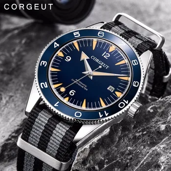 Corgeut 41mm Safir Mecanice Ceramică Moda MIYOTA Watch lume de Brand de Lux corgeut Automată sport watch