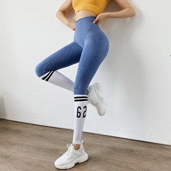 Talie mare Pradă colanti sport Femei Fitness pantaloni de yoga fără sudură de antrenament sală de gimnastică jambiere elastice Scrunch butt funcționare legging