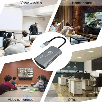 TELEVIZOR 4K Bucla de Intrare Microfon Tip C Card de Captura Video 1080P, USB 2.0 PC-ul de Înregistrare de Joc Cutie pentru PS4 XBOX HD Camera Live Streaming Placa