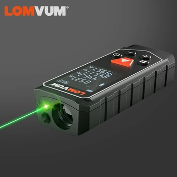 LOMVUM VERDE cu Laser Metru Portabil Metru Distanță USB Reîncărcabilă Conducător cu Laser Telemetre Digitale de Bandă Electronic de Nivelare