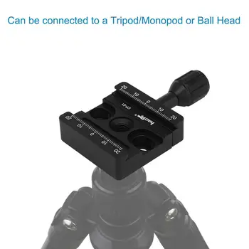 Haoge CP-51 50mm Buton Șurub Clemă Adaptor de Montare pentru Eliberare Rapidă QR Placa de Fotografiat Trepied Ballhead Monopied Capul Mingea se Potrivesc Arca