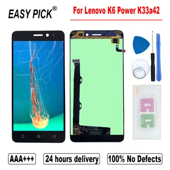 Pentru Lenovo K6 Putere K33a42 Display LCD Touch Screen Digitizer Înlocuirea Ansamblului cu cadru de Instrumente Gratuite Pentru Lenovo K6 Dual Sim