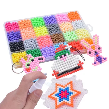 3000buc 10 culori Margele Puzzle Cristal de Culoare Aqua DIY Margele de Pulverizare a Apei Set de Jocuri cu Bile 3D Manual de Magie Jucărie pentru Copii Cadouri