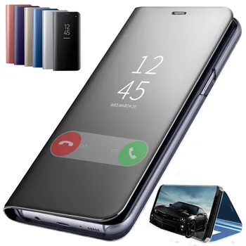 Oglinda Caz Flip Pentru Samsung Galaxy S20 ultra A50 A71 A51 A40 A70 A20 A30 A10 A7 2018 A5 J5 Nota 8 9 10 S8 S9 S10 S20 Plus