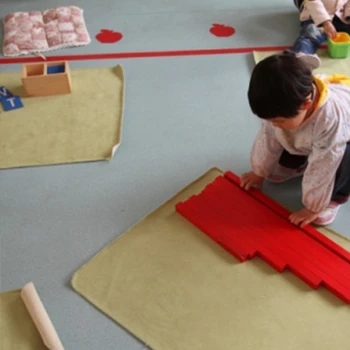 Montessori Din Lemn Roșu Bețe Lungi De Matematica Rod Jucarii Copii Educative Timpurii De Predare