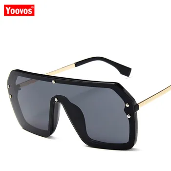 Yoovos 2021 Vintage din Metal ochelari de Soare Barbati dintr-O bucata Gradient de Bomboane Obiectiv Doamna Ochelari de Soare în aer liber Lentes De Sol Hombre UV400