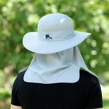 Rezistent la apa de Mare Găleată Pălării Cu O Margine Largă Nou Vânt de Vară-dovada Palarie de Soare SPF 30+ DE Protecție UV de Pescuit Pălărie Pescar Capac