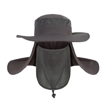 Rezistent la apa de Mare Găleată Pălării Cu O Margine Largă Nou Vânt de Vară-dovada Palarie de Soare SPF 30+ DE Protecție UV de Pescuit Pălărie Pescar Capac