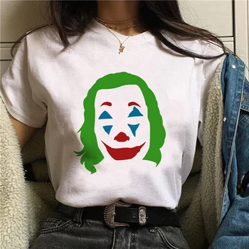 Joker 2021 Joaquin Phoenix Funny T-shirt Doamnelor Vara Nou Alb Casual Femei T-Short T-Shirt Graphic Tee