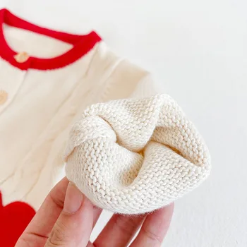 Copil nou-născut fete toamna primavara plina maneca dragoste de tricotat pulover uza copii copilul Cardigan strat topuri 0-24M