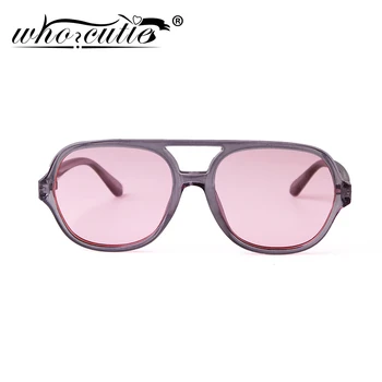 CINE CUTIE de Moda Vintage Roz Clar ochelari de Soare de sex Feminin 2020 Design de Brand Pilot Frame-URI la Modă, Ochelari de Soare Nuante Femei S205