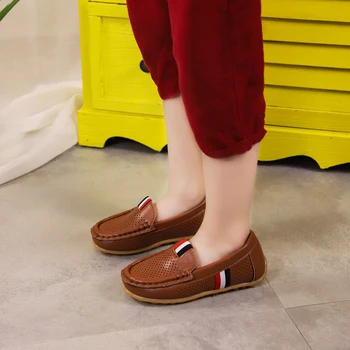 JGSHOWKITO Baieti Pantofi de Moda Moale Plat Mocasini Pentru Copilul Băiat Mare de Copii, Adidasi Copii Apartamente Respirabil Mocasin Cut-out
