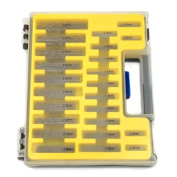 150Pcs Mini 0.4 mm-3.2 mm Micro Precizie Twist Drill Burghiu Biți Kit HSS Cu Transporta Caz Pentru PCB Meserii Unelte Dremel