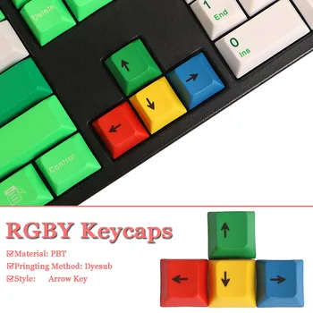 4buc un Set de Culoare CMYK OEM Profil PBT Dyesub Taste WASD/ Săgeată Direcția Tastelor Set De Tastatură Mecanică de Gaming