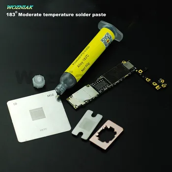 Wozniak Transport Gratuit PPD A8 A9 A10 BGA chip temperatură scăzută SnBi fără Plumb pasta de Lipit + Racleta Tin inserați codul placare Staniu instrument