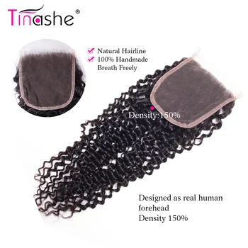 Tinashe a Părului Brazilian Cret Dantela Dantelă Transparentă de Închidere Remy de Păr Uman 4x4 Inch HD Elvețian Dantela