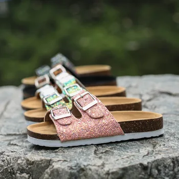 Fata Papuci De Cristal Sclipici Plaja Boemia Stil Femei Pantofi De Vara Moda Slide-Uri În Aer Liber, Simplu Doamnelor Pantofi De Dimensiuni Mari 43