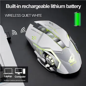 Mouse de Gaming Wireless 2.4 G Mouse-ul Mobil 1800DPI Optical Gaming Mouse 3 DPI Reglabil Nivelurile 6 Butoane pentru Laptop PC