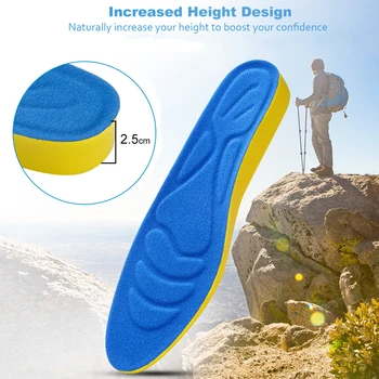 Soumit PU Invizibil Înălțime Crește Branț pentru Bărbați Pantofi pentru Femei Insertii de Suport Arc Ridica mai Inalt Creșterea Branț de Încălțăminte Tălpi Pad