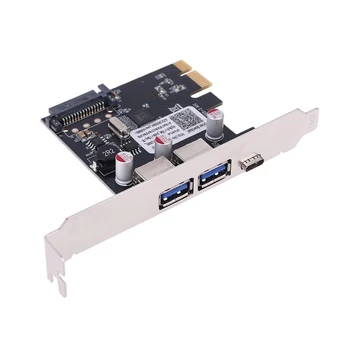 PCIE PCI Express la USB 3.1 Tip-C 2 Port USB 3.0 Tip-Un Riser Card de Expansiune