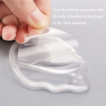 Utile Silicon gel Unic cu Toc Jos Perne Antepiciorului Anti-Alunecare Branț Respirabil ShoesWomen Protecție Picior Pad Moale Introduce