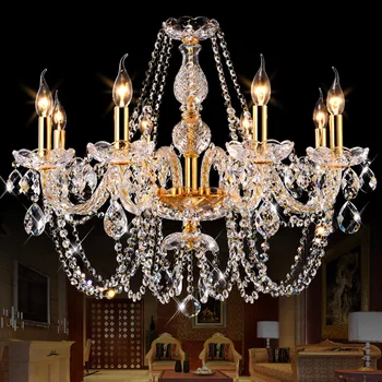 De lux cu led-uri moderne, candelabre de cristal Dormitor K9 Cristal plafon lustru de cristal decor Acasă pendientes argint/aur de culoare