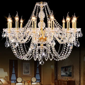 De lux cu led-uri moderne, candelabre de cristal Dormitor K9 Cristal plafon lustru de cristal decor Acasă pendientes argint/aur de culoare