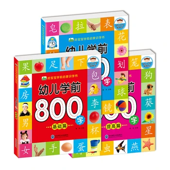 Chineză de Intrare de Învățare Privire La Cifra de 800 de Cuvinte de Baza/avansat/a îmbunătăți Articolele 3 se Amestecă Scrie / Citi în limba engleză Traducere de Carte