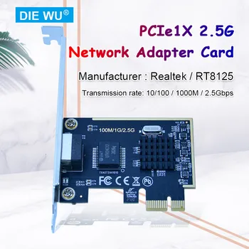 TXA073 Realtek/RTL8125 PCIe 2,5 G lan Card/Joc Ethernet lan Card/2500Mbps adaptor LAN/ Ethernet adapter/RJ45 NIC pentru PC
