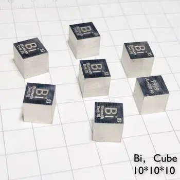 Transport gratuit 5pcs & 10buc 99.99% puritate Bi sculptate element din tabelul periodic 10mm cub cu 9.73 g Bismut lingou / peleți / bloc