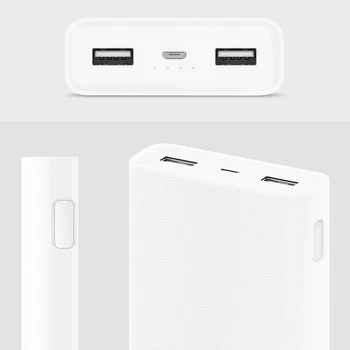 20000mAh Original Xiaomi Power Bank 2C Încărcător Portabil Suport QC3.0 Dual USB Mi Baterie Externă Banca pentru iPad Telefoane Mobile
