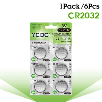 30PCS/ 5Cards YCDC CR2032 Litiu Baterii Buton DL2032 ECR2032 BR2032 Monedă Baterie 3V CR2032 Pentru Ceas Electronic de la Distanță